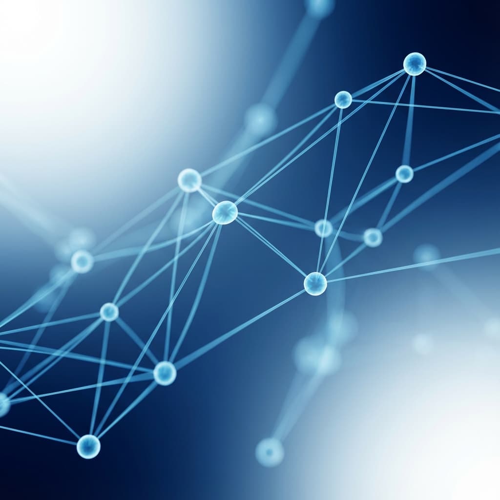 Abstract 3D rendering of data flow